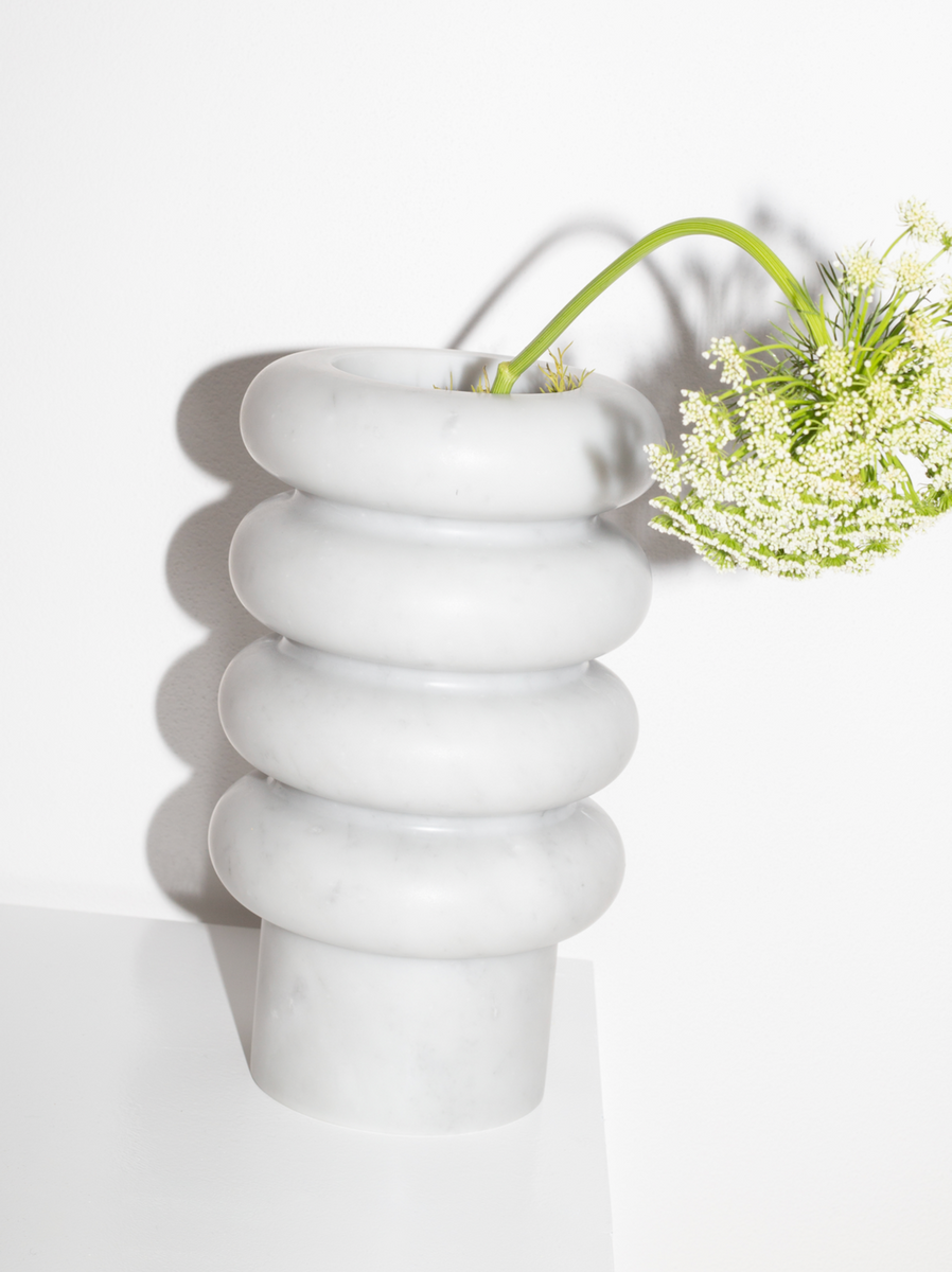 Ottilie White Vase by Bloc Studios